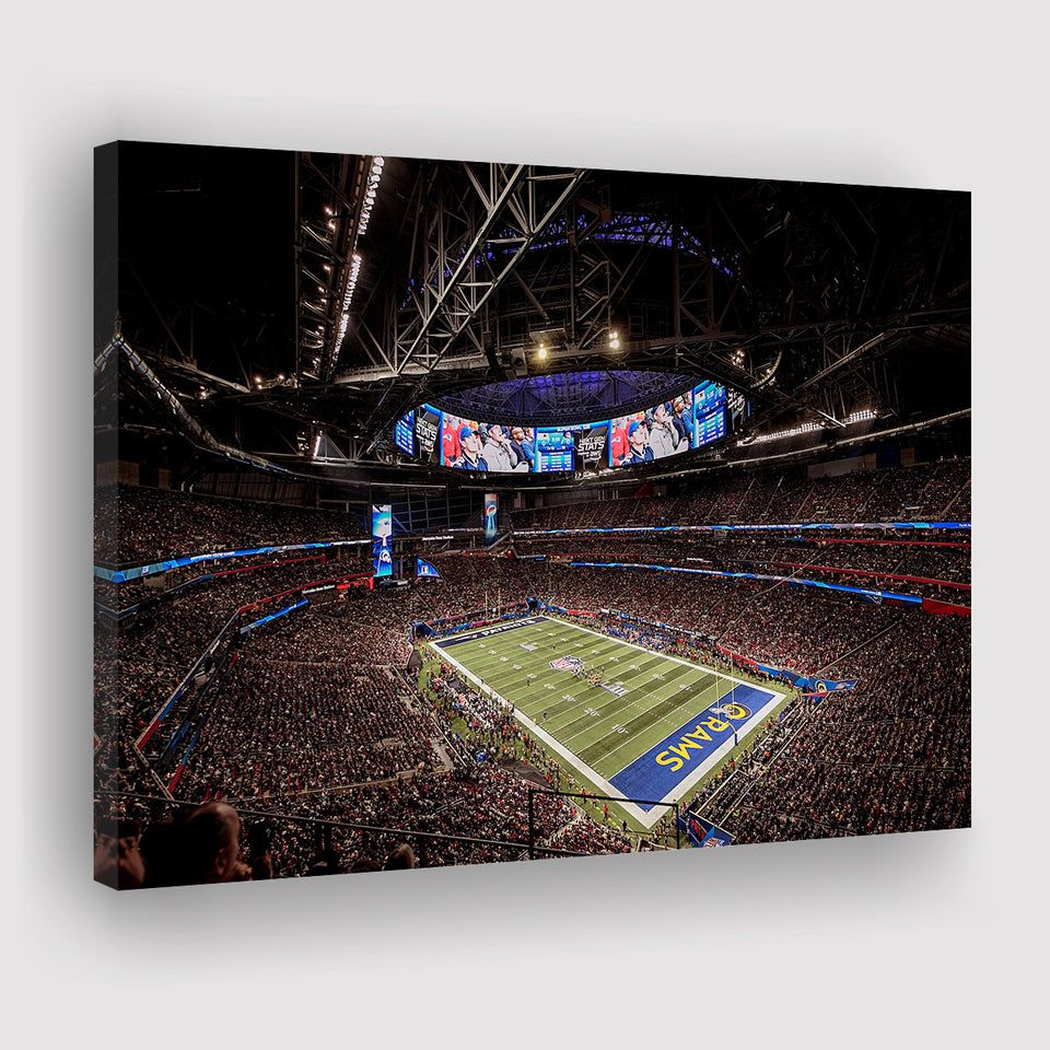 Mercedes Benz Stadium, Stadium Canvas, Sport Art, Gift for him,V1 Fan Gift, Canvas Prints Wall Art Decor
