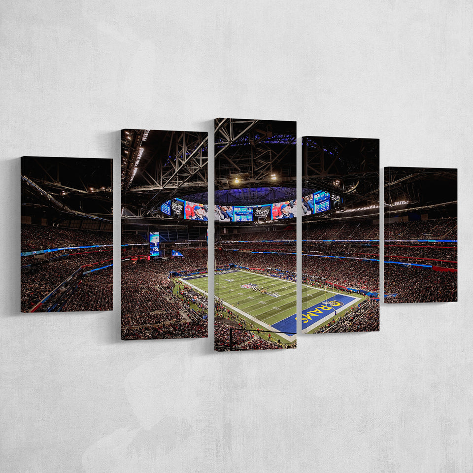 Mercedes Benz Stadium, Stadium Canvas, Sport Art, Large Canvas,V1 Multi Panels, Canvas Prints Wall Art Decor