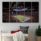 Mercedes Benz Stadium, Stadium Canvas, Sport Art, Gift for him,100 Multi Panels B, Canvas Prints Wall Art Decor