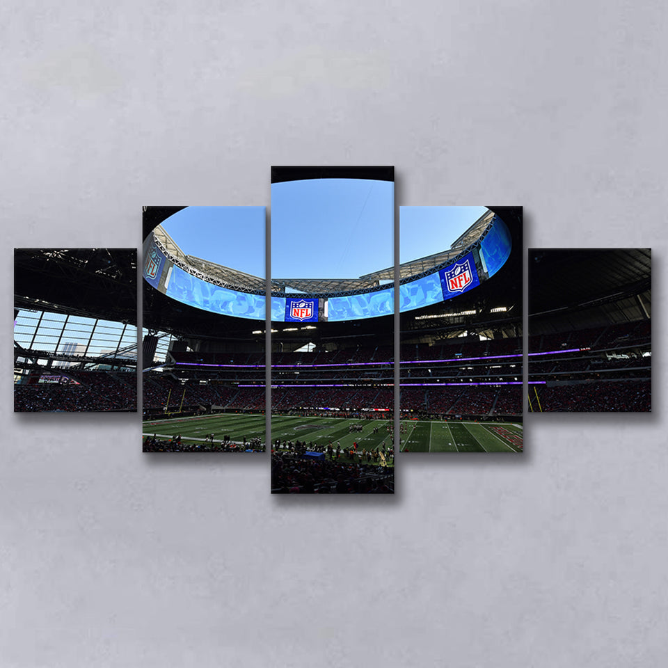 Mercedes Benz Stadium Super Bowl, Stadium Canvas, Sport Art, Large Canvas, Multi Panels, Canvas Prints Wall Art Decor