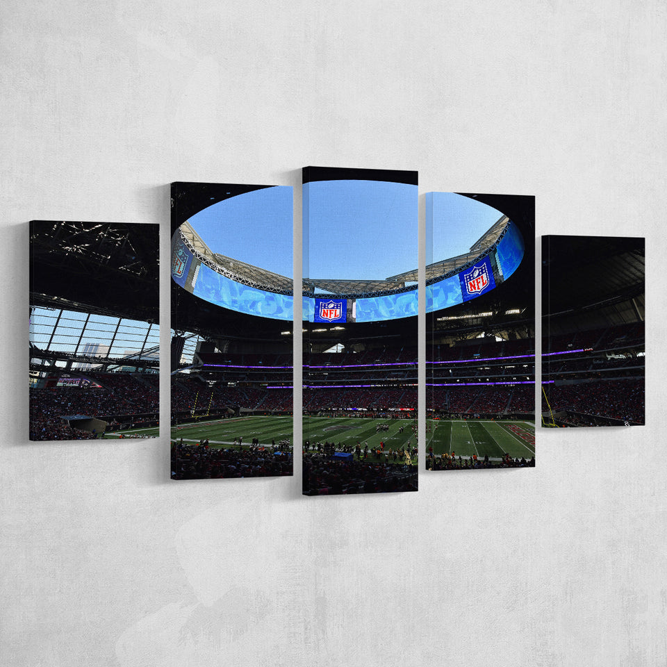 Mercedes Benz Stadium Super Bowl, Stadium Canvas, Sport Art, Large Canvas, Multi Panels, Canvas Prints Wall Art Decor
