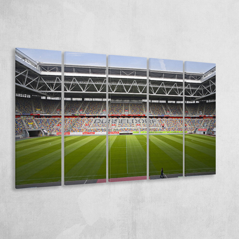 Merkur Spiel Arena, Stadium Canvas, Sport Art, Gift for him, Multi Panels B, Canvas Prints Wall Art Decor