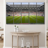 Merkur Spiel Arena, Stadium Canvas, Sport Art, Gift for him, Multi Panels B, Canvas Prints Wall Art Decor