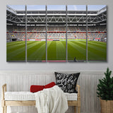 Merkur Spiel Arena, Stadium Canvas, Sport Art, Gift for him, Multi Panels B, Canvas Prints Wall Art Decor