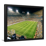 Mestalla Stadium, Stadium Canvas, Sport Art, Gift for him, Framed Art Prints Wall Art Decor, Framed Picture