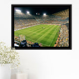 Mestalla Stadium, Stadium Canvas, Sport Art, Gift for him, Framed Canvas Prints Wall Art Decor, Framed Picture