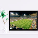 Mestalla Stadium, Stadium Canvas, Sport Art, Gift for him, Framed Art Prints Wall Art Decor, Framed Picture