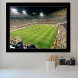 Mestalla Stadium, Stadium Canvas, Sport Art, Gift for him, Framed Art Prints Wall Art Decor, Framed Picture