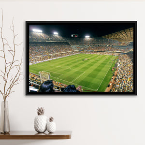 Mestalla Stadium, Stadium Canvas, Sport Art, Gift for him, Framed Canvas Prints Wall Art Decor, Framed Picture