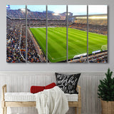 Mestalla Stadium in Valencia, Stadium Canvas, Sport Art, Gift for him, Multi Panels B, Canvas Prints Wall Art Decor
