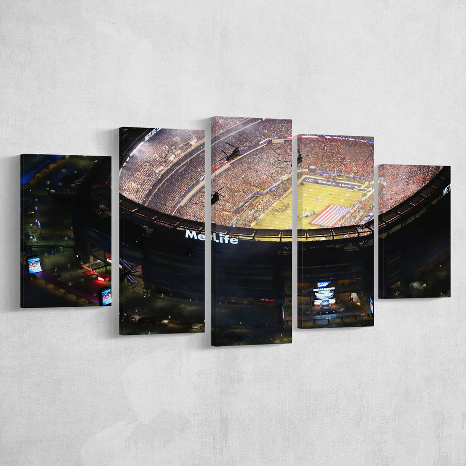 MetLife Stadium Aerial View, Stadium Canvas, Sport Art, Large Canvas, Multi Panels, Canvas Prints Wall Art Decor