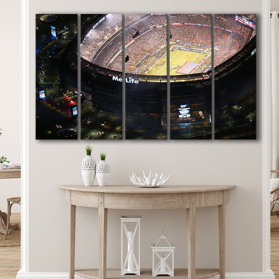 MetLife Stadium Aerial View, Stadium Canvas, Sport Art, Gift for him, Multi Panels B, Canvas Prints Wall Art Decor