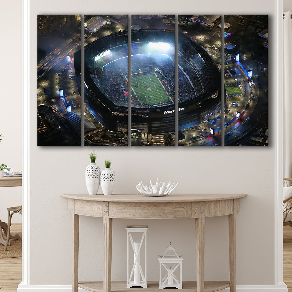 MetLife Stadium, Stadium Canvas, Sport Art, Gift for him, Multi Panels B, Canvas Prints Wall Art Decor