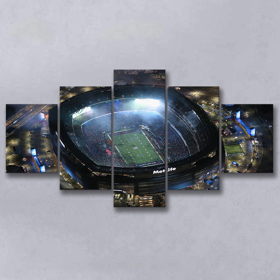 MetLife Stadium, Stadium Canvas, Sport Art, Large Canvas, Multi Panels, Canvas Prints Wall Art Decor
