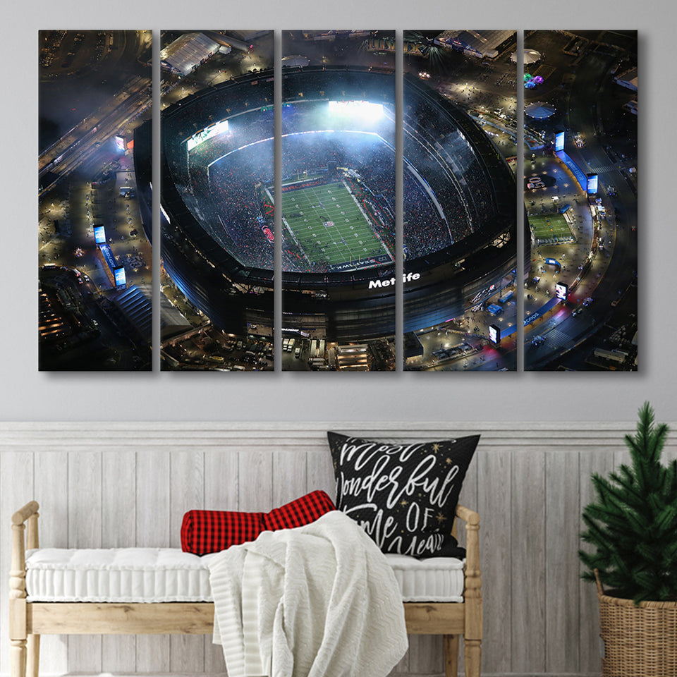 MetLife Stadium, Stadium Canvas, Sport Art, Gift for him, Multi Panels B, Canvas Prints Wall Art Decor