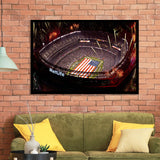 Metlife Stadium, Usa Stadium,Usa Flag Art Prints Wall Decor - Painting Prints, Wall Art, Fan Gift, For Sale