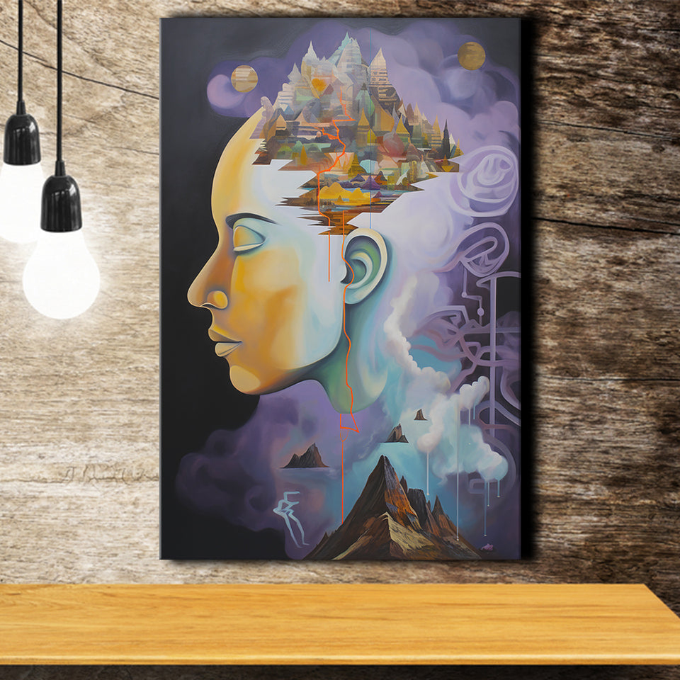 Metaphysical Meaning Acrylic Painting, Painting Art, Canvas Prints Wall Art Home Decor