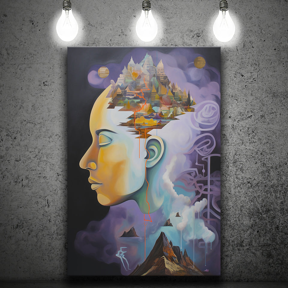 Metaphysical Meaning Acrylic Painting, Painting Art, Canvas Prints Wall Art Home Decor