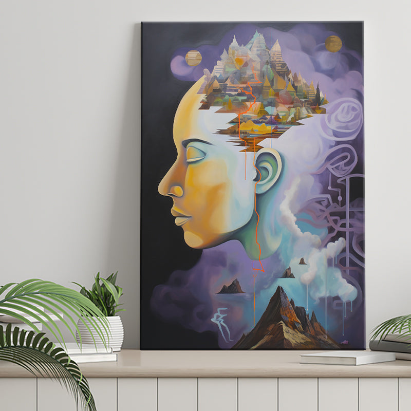 Metaphysical Meaning Acrylic Painting, Painting Art, Canvas Prints Wall Art Home Decor