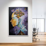 Metaphysical Meaning Acrylic Painting,Framed Canvas Prints,Floating Frame, Wall Art Home Decor
