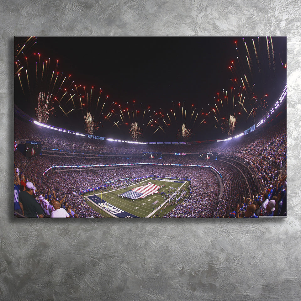 Metlife Stadium Giants, Stadium Canvas, Sport Art, Gift for him, Fan Gift, Canvas Prints Wall Art Decor