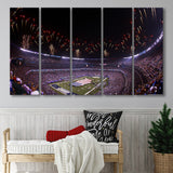 Metlife Stadium Giants, Stadium Canvas, Sport Art, Gift for him, Multi Panels B, Canvas Prints Wall Art Decor
