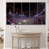 Metlife Stadium Giants, Stadium Canvas, Sport Art, Gift for him, Multi Panels B, Canvas Prints Wall Art Decor