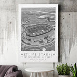 Metlife Stadium New York Jets Football Lovers Black And White Art Canvas Prints Wall Art Home Decor