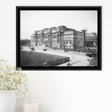 Metropolitan Museum Of Art Black And White Print Framed Canvas Prints Wall Art Home Decor,Floating Frame