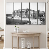 Metropolitan Museum Of Art Black And White Print Larger Canvas Art, 5 Piece Canvas Prints Wall Art Decor