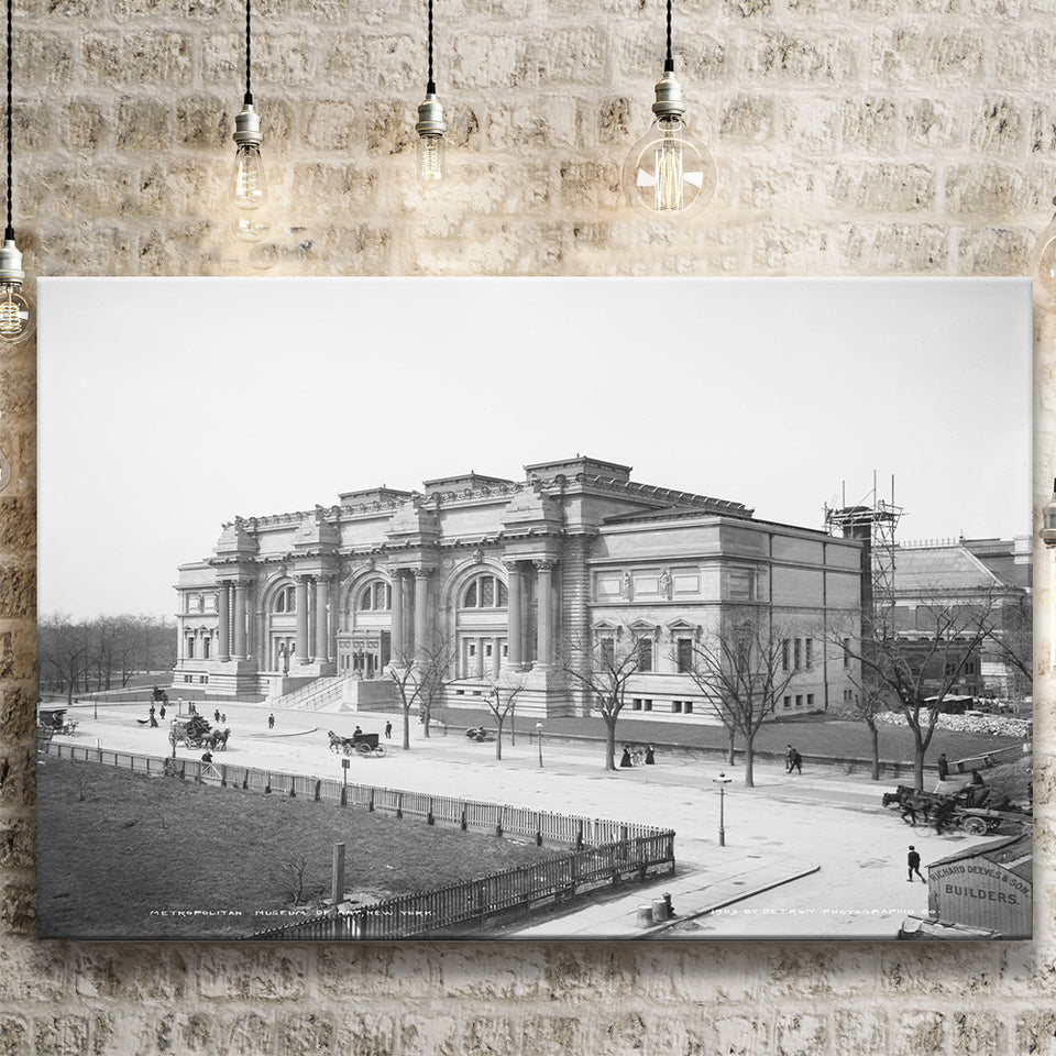 Metropolitan Museum Of Art Black And White Print Canvas Prints Wall Art Home Decor