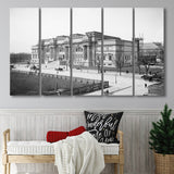 Metropolitan Museum Of Art Black And White Print Larger Canvas Art, 5 Piece Canvas Prints Wall Art Decor