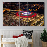 Metropolitano Stadium Aerial View, Stadium Canvas, Sport Art, Gift for him, Multi Panels B, Canvas Prints Wall Art Decor