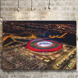 Metropolitano Stadium Aerial View, Stadium Canvas, Sport Art, Gift for him, Fan Gift, Canvas Prints Wall Art Decor