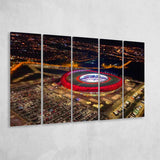 Metropolitano Stadium Aerial View, Stadium Canvas, Sport Art, Gift for him, Multi Panels B, Canvas Prints Wall Art Decor