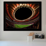 Metropolitano Stadium, Stadium Canvas, Sport Art, Gift for him, Framed Art Prints Wall Art Decor, Framed Picture