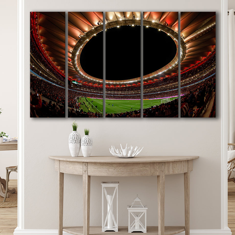 Metropolitano Stadium, Stadium Canvas, Sport Art, Gift for him, Multi Panels B, Canvas Prints Wall Art Decor