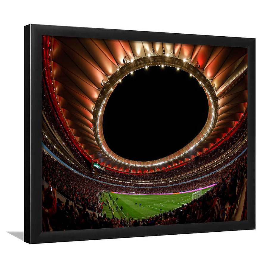 Metropolitano Stadium, Stadium Canvas, Sport Art, Gift for him, Framed Art Prints Wall Art Decor, Framed Picture