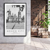 Mexico City Mexico Travel Lovers Framed Canvas Prints Wall Art Home Decor, Floating Frame