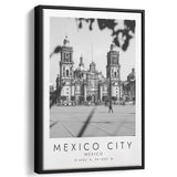 Mexico City Mexico Travel Lovers Framed Canvas Prints Wall Art Home Decor, Floating Frame
