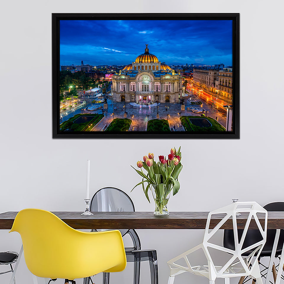 Mexico City Framed Canvas Wall Art - Framed Prints, Prints for Sale, Canvas Painting