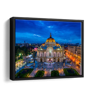 Mexico City Framed Canvas Wall Art - Framed Prints, Prints for Sale, Canvas Painting