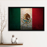 Mexico Flag Framed Canvas Prints Wall Art - Painting Canvas, Wall Decor, Floating Frame,Painting Prints, For Sale