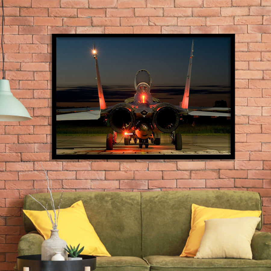 Mig 29 War Airplane Framed Art Prints Wall Decor - Painting Art, Framed Picture, Ready to Hang