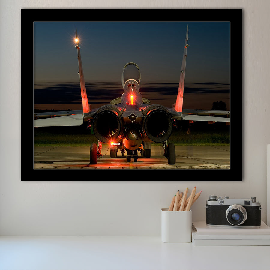 Mig 29 War Airplane Framed Art Prints Wall Decor - Painting Art, Framed Picture, Ready to Hang