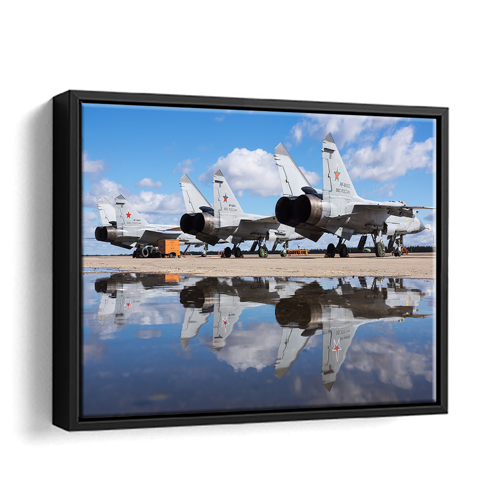 Mig-31 In High Quality Aircraft Canvas Wall Art - Framed Art, Framed Canvas, Painting Canvas