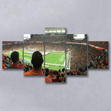 Miami Dolphins Stadium Canvas Prints Hard Rock Stadium Wall Art,Multi Panels,Sport Stadium Art Prints, Fan Gift