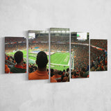 Miami Dolphins Stadium Canvas Prints Hard Rock Stadium Wall Art,Multi Panels,Sport Stadium Art Prints, Fan Gift