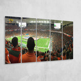 Miami Dolphins Stadium Canvas Prints Hard Rock Stadium Wall Art,Multi Panels B,Sport Stadium Art Prints, Fan Gift