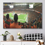 Miami Dolphins Stadium Canvas Prints Hard Rock Stadium Wall Art,Sport Stadium Art Prints, Fan Gift, Wall Decor